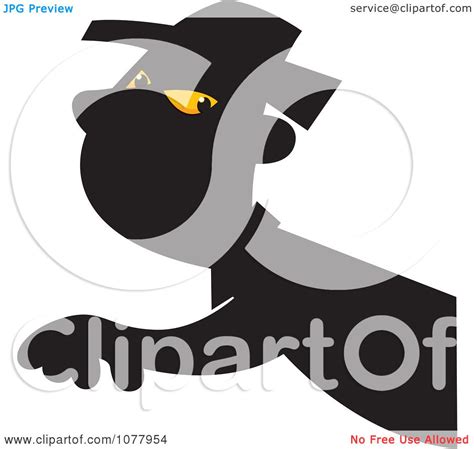 Clipart Spy Shadow Royalty Free Vector Illustration By Jtoons 1077954