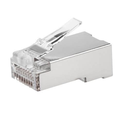 RJ45 Cat6 Connector Plug STP Pass Through 8P8C Modular Plug