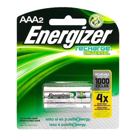 Pilas Energizer AAA2 Recargables 2 Piezas Walmart