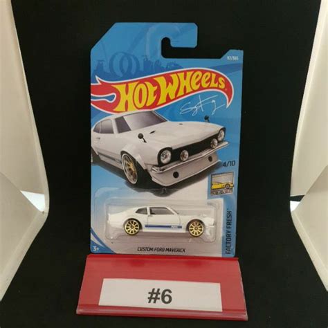 HOT WHEELS WHITE CUSTOM FORD MAVERICK KARD URAT CREASE CARD Shopee
