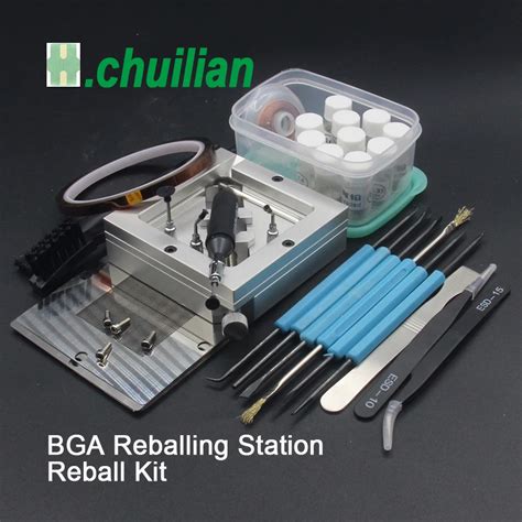 Kit Silver Diagonal Bga Station Mm Reballing Solder Balls Cartena Fr