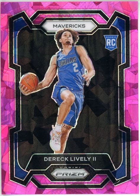 2023 24 Panini Prizm RC Dereck Lively II 163 Pink Ice Prizm Dallas