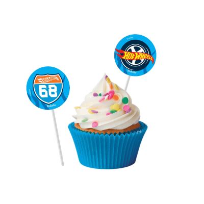 Bandeirinha Para Docinhos Hot Wheels Unidades