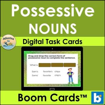 Possessive Nouns Boom Cards Singular Plural Possessives Digital