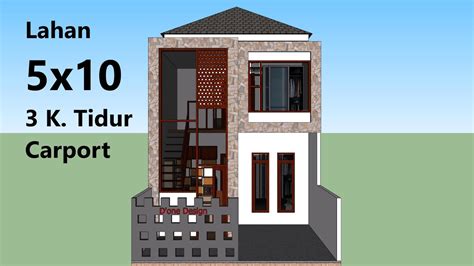 Rumah 5x10 Meter Tanpa Garasi Dekorasi Rumah