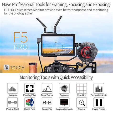 Feelworld F Pro V Inch Touch Screen Dslr Camera Field Monitor With