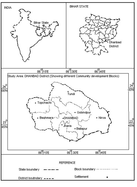 Location Map of Dhanbad district | Download Scientific Diagram