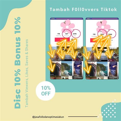 Tambah Followers Dan Interaksi Ig Shopee Dan Tiktok Jasa Lainnya Di