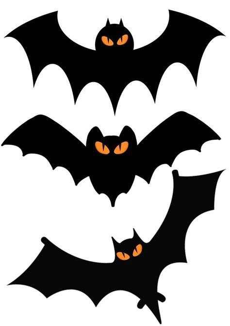 Halloween Decorations BATS Easy DIY Printable Make Your Own Halloween ...