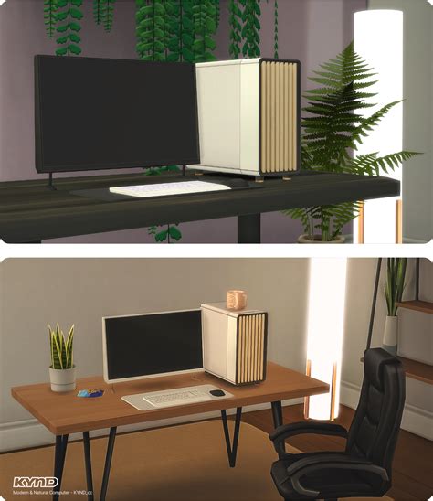 Sims 4 CC - desc - Modern and Natural Computer by EvilZGaruda on DeviantArt