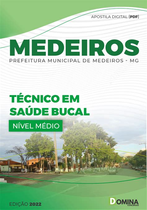 Apostila Pref Medeiros MG 2022 Técnico Saúde Bucal