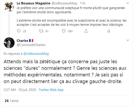 Le Bouseux Magazine on Twitter Le même qui vient parler de zététique