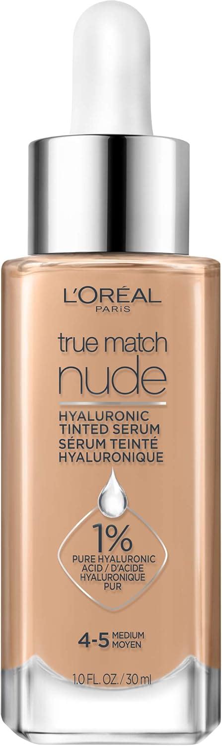 L Oreal Paris True Match Nude Hyaluronic Tinted Serum Foundation With