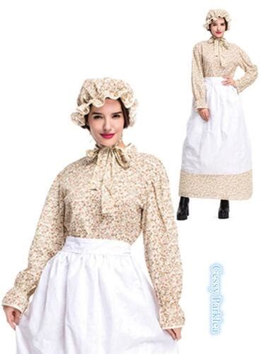 Pioneer Woman Prairie Pilgrim Olden Day Colonial Victorian Maid Grandma