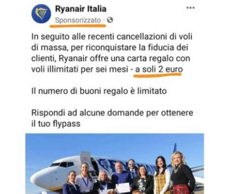 Truffa Della Carta Regalo Di Ryanair Dago Fotogallery