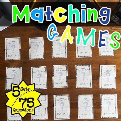 Math Matching Games for your Classroom | Primary maths games ...