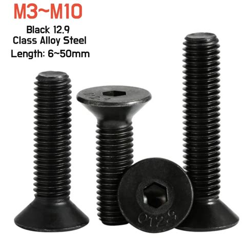 Pcs M M M M M M Din Hex Socket Countersunk Head Screw