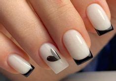 Las Mejores Ideas De U As Francesas Negras Manicura De U As