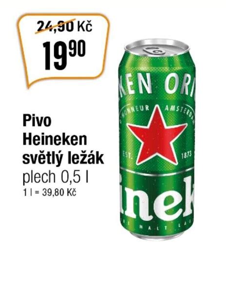 Pivo Heineken Sv Tl Le K Plech L Nab Dky V Tempo