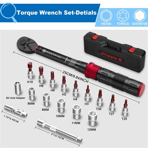 Suercup Inch Drive Click Torque Wrench Pcs Bike Torque Wrench