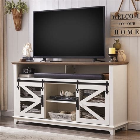 Buy Okd Farmhouse Tv Stand For Inch Tv Industrial Farmhouse