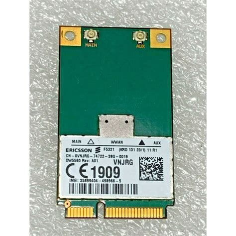 Pe As Dell Latitude F Gw Dw Vnjrg Mini Pci E G Hspa