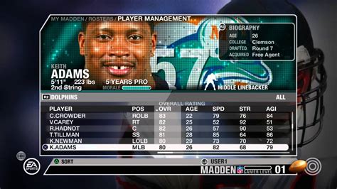 Miami Dolphins 2007 Old Roster Information Madden Nfl 07 Ps3 Video Game