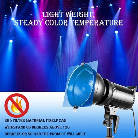 10 Piece Transparent Blue Correction Lighting Gel Filter 85 X 11