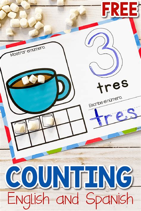 Free Printable Hot Chocolate Counting Mats For 1 10