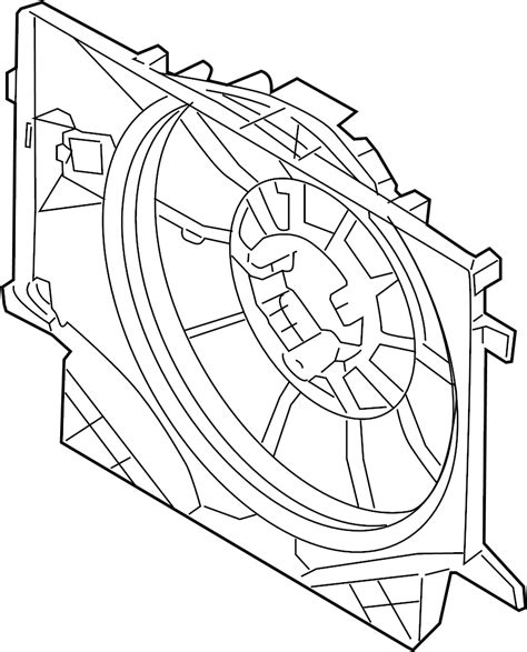 Hyundai Genesis Coupe Engine Cooling Fan Shroud 253502M000 Jim