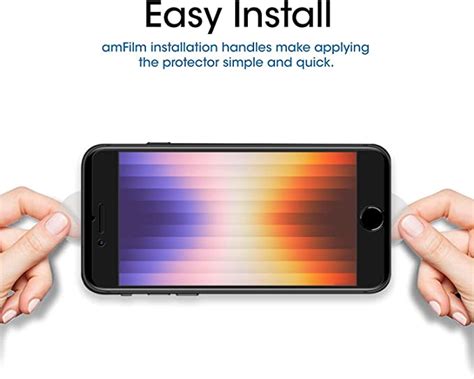 Amfilm Protector De Pantalla De Vidrio Templado Compatible Con Iphone