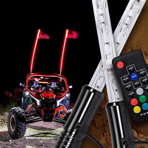 Amazon Pc Ft Led Whip Lights For Utv Atv Modes Colors