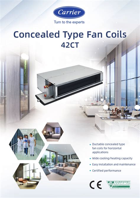 Carrier 42ct Ductable Fan Coil Unit Instructions