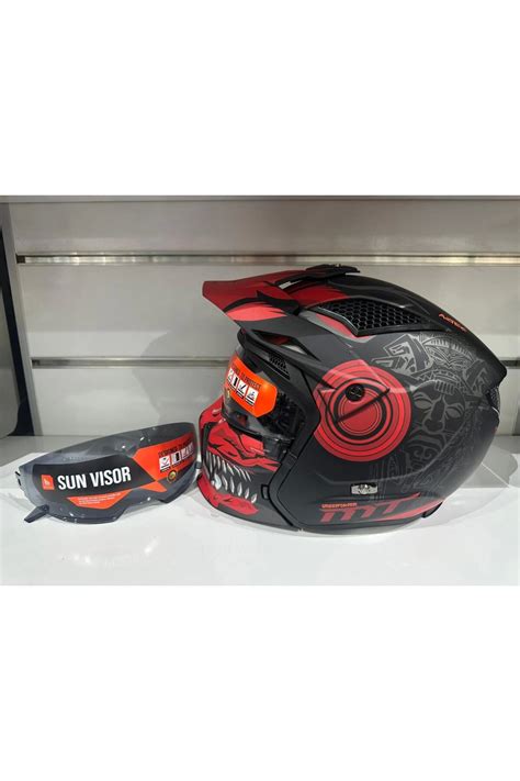 Kask Mt Streetfighter Sv Aztec B Mat S Yah Kirmizi