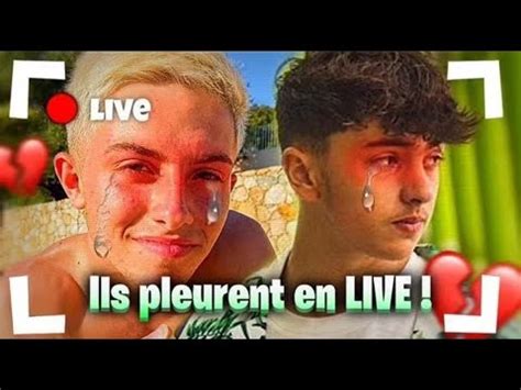 Les youtubeur qui on Pleuré en Live Michou Inoxtag Squeezie YouTube