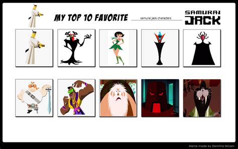 top  favourite samurai jack characters  julinhafidelis  deviantart