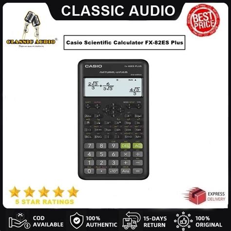 Casio Scientific Calculator Fx 82es Plus By Classic Audio Calculators