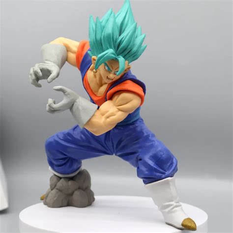 Dragon Ball Z Gogeta Dark Blue Standing Anime Pvc Figure Dbz Goku Super