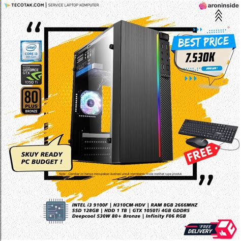 Jual Paket Hemat Pc Gaming Komputer Rakitan Intel Core I F H Cm