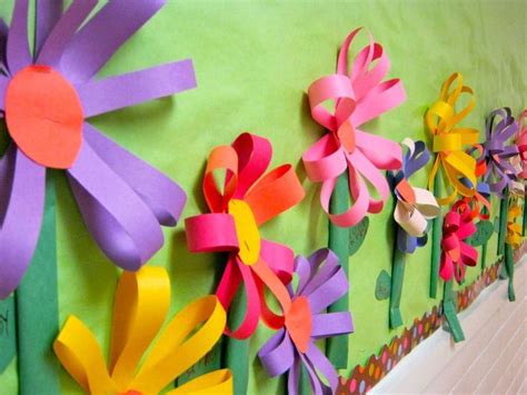 Flower Craft For Bulletin Board