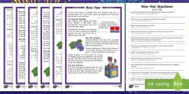 Chinese New Year Differentiated Reading Comprehension Activity