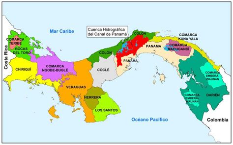 Print Map Quiz Accidentes Costeros De Panamá Geografía Cuarto Grado