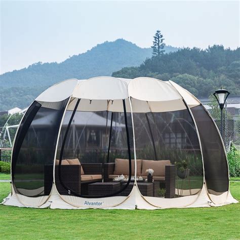 Alvantor 2-15 Person Pop Up Screen House Tent Instant Screened Gazebo ...