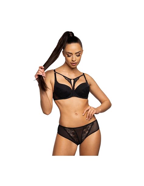 Bra M 3731 11 MELODY Biustonosz Push Up Mat Black 70B Jagna Pl