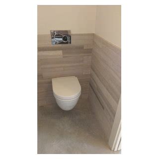 Powder Room Multi Size 24 Marble Tile Wainscot Contemporary