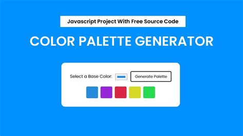 Color Palette Generator With Javascript Coding Artist