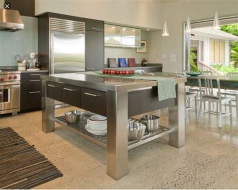 Stainless Kitchen Island: An Essential For The Contemporary Kitchen - Kitchen Ideas