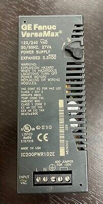 Ic Pwr E Ge Fanuc Plc Versamax Power Supply Ebay