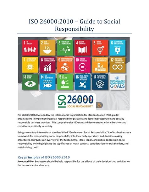 Iso 26000 Guide To Social Responsibilitypdf