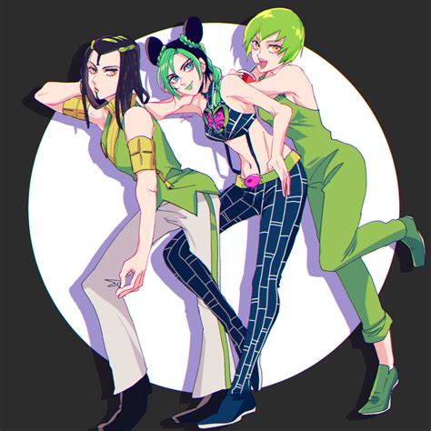 Kujo Jolyne Foo Fighters And Ermes Costello Jojo No Kimyou Na Bouken